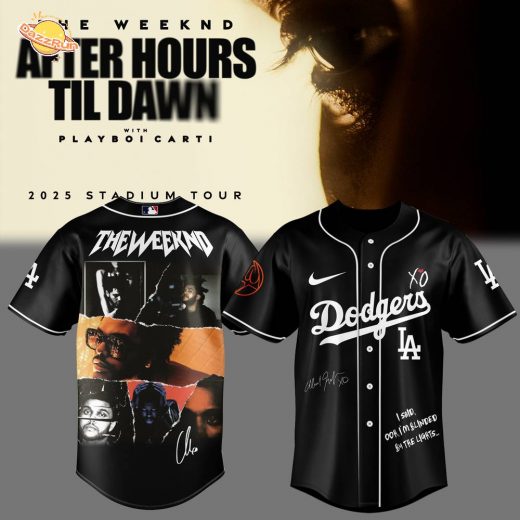 LA Dodgers x The Weeknd After Hours Till Dawn Tour Jersey 2025