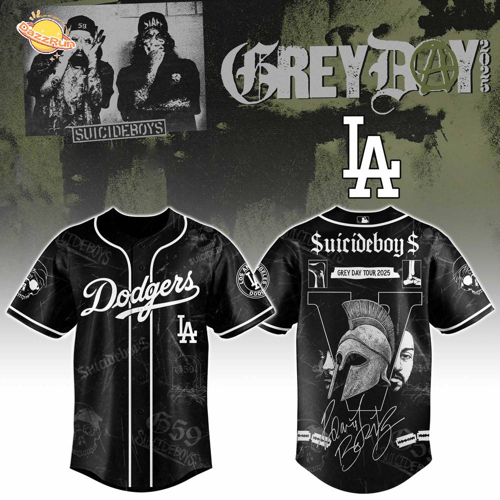 LA Dodgers x $uicideboy$ Baseball Jersey 2025 Limited Edition LA Dodgers x $uicideboy$ Baseball Jersey 2025 Limited Edition