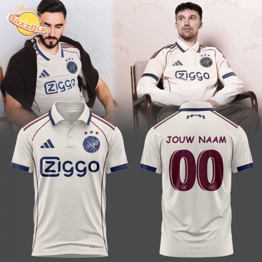 Limited Edition AFC Ajax De rest is geschiedenis. Ajax 3e 2025/26 Aangepaste naam, nummer voor fans Polo
