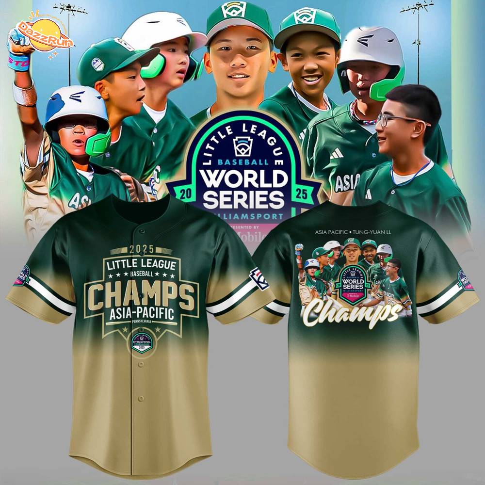 Limited Edition Asia-Pacific Champions Little League Baseball 2025 Jersey Limited Edition Asia-Pacific Champions Little League Baseball 2025 Jersey