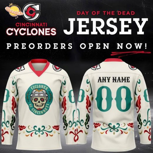 Limited Edition Cincinnati Cyclones X Day of the Dead 2025 Jersey