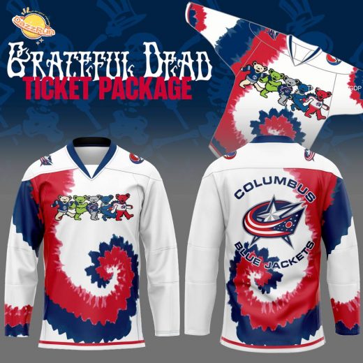 Limited Edition Columbus Blue Jackets x Grateful Dead Night Jersey