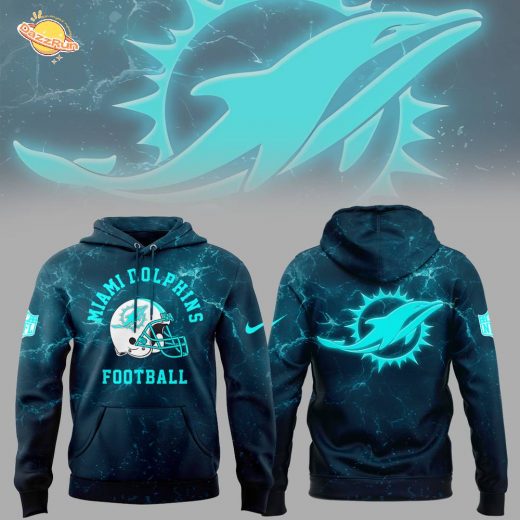 Limited Edition Dolphins Football Special Logo X Hoodie