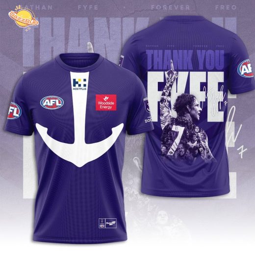 Limited Edition Fremantle Football Club x Nat Fyfe 3D T-Shirt