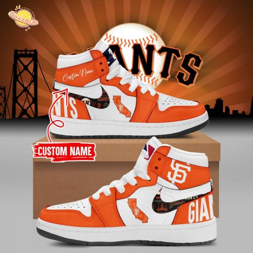 Limited Edition Giants AJ1 New Shoes Custom Name
