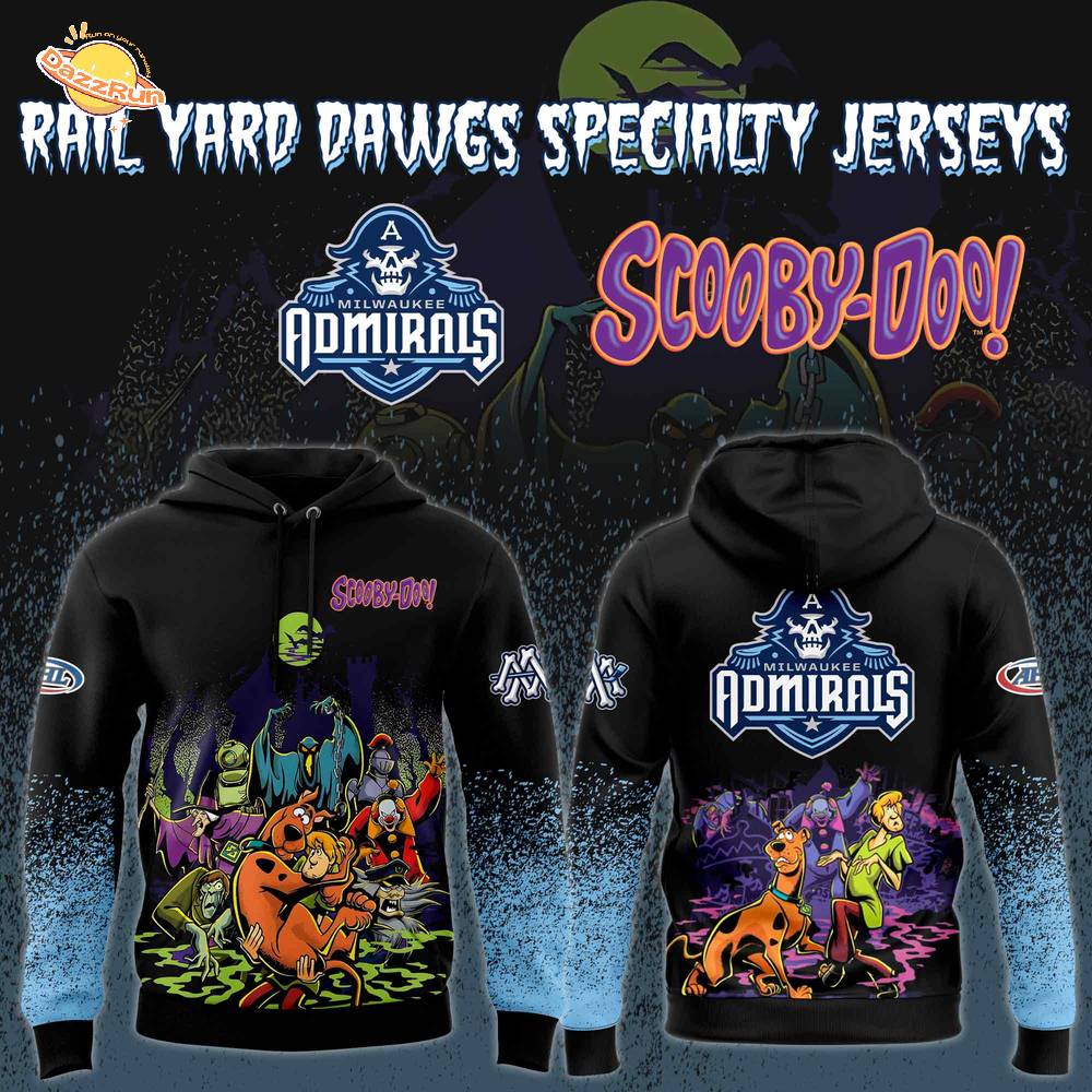 Limited Edition Milwaukee Admirals x ScooBy-Doo Night 2025 Hoodie Limited Edition Milwaukee Admirals x ScooBy-Doo Night 2025 Hoodie