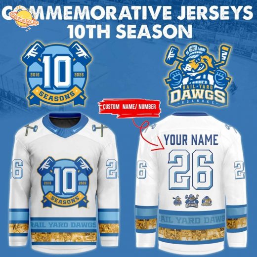 Limited Edition Rail Yard Dawgs x ” 10th Seasoon ” Jersey(White) 2025
