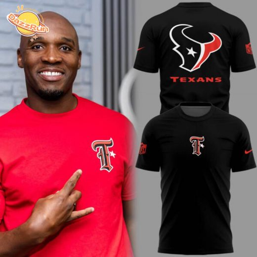 Limited Edition Texans Football T logo Black TShirt