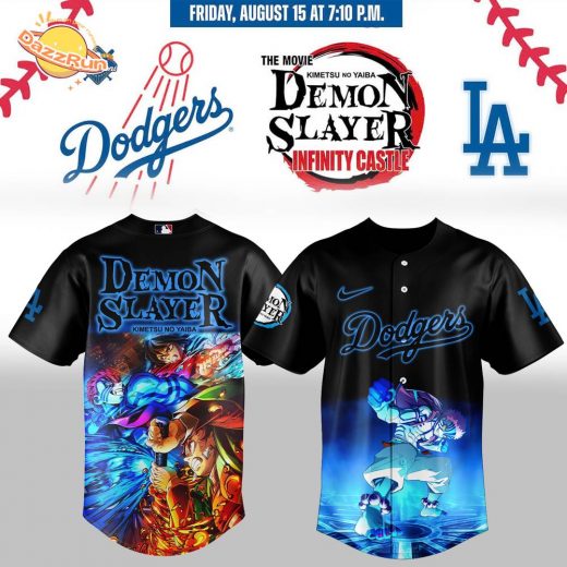 Los Angeles Dodgers x Demon Slayer: Kimetsu no Yaiba Jersey 2025
