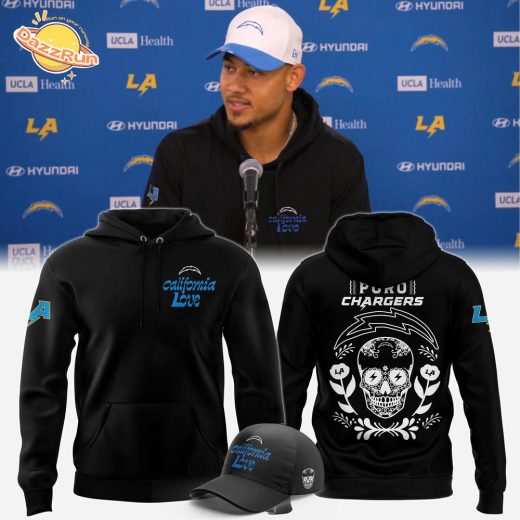 Men’s Black Los Angeles Chargers California Love x Puro Chargers Foundation Hoodie