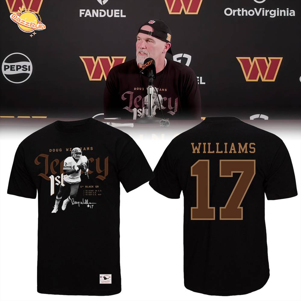 Men's Doug Williams Black Washington Commanders Legacy Graphic T-Shirt Men's Doug Williams Black Washington Commanders Legacy Graphic T-Shirt