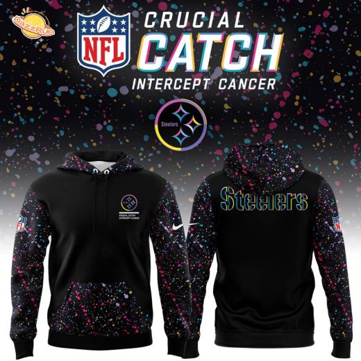 Men’s Nike Black Pittsburgh Steelers 2025 NFL Crucial Catch Club Pullover Hoodie