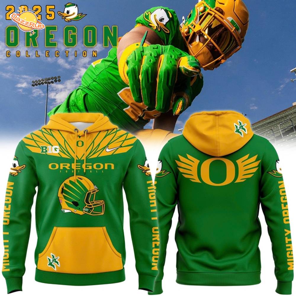 Men's Nike Green/yellow Oregon Ducks Football 2025 Hoodie Men's Nike Green/yellow Oregon Ducks Football 2025 Hoodie