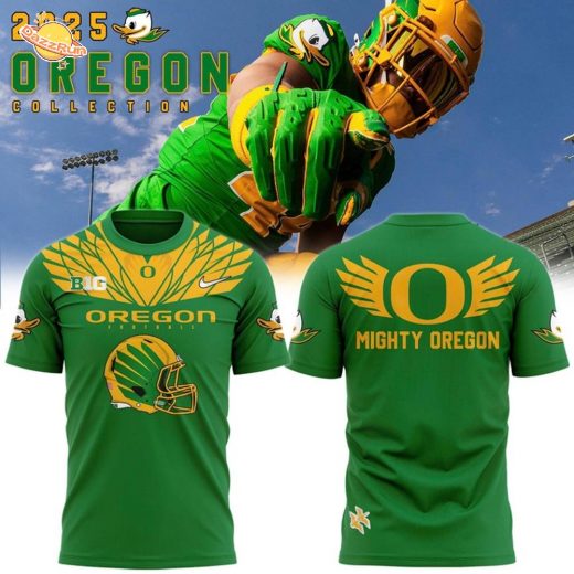 Men’s Nike Green/yellow Oregon Ducks Football 2025 T-shirt