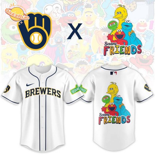 Milwaukee Brewers 2025 Sesame Street Night Limited Jersey