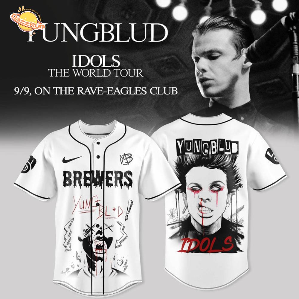 Milwaukee Brewers X YUNGBLUD: IDOLS THE WORLD TOUR - NA TOUR Merch Milwaukee Brewers X YUNGBLUD: IDOLS THE WORLD TOUR - NA TOUR Merch