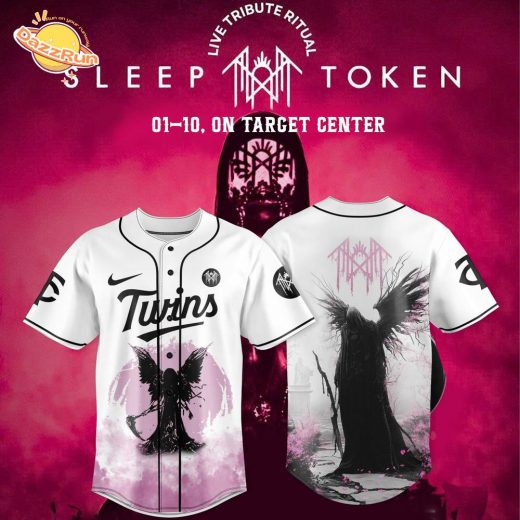 Minnesota Twins x Sleep Token: Even in Arcadia Tour Merch White Jersey