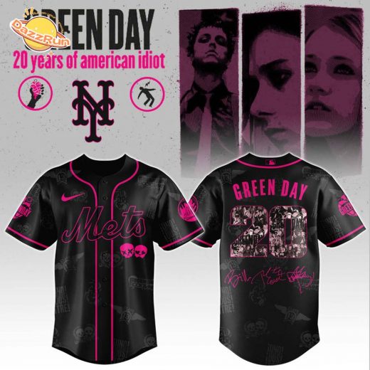 NY Mets x Green Day 20th Anniversary Jersey 2025 Editions Limited