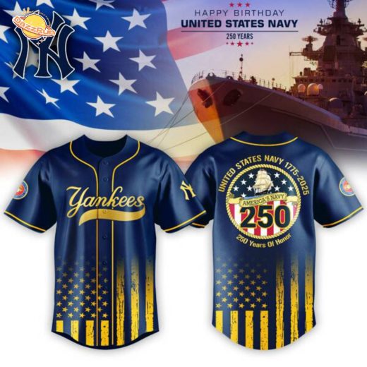 New York Yankees X U.S. Navy Birthday 250th-3D Baseball Jersey
