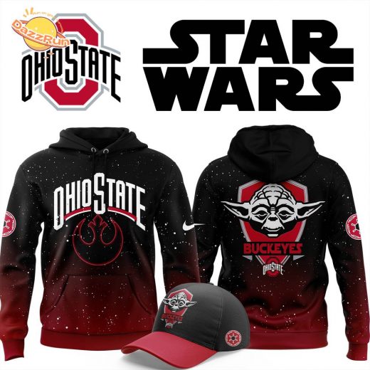 Ohio State Buckeyes 2025 Star Wars Yoda Hoodie