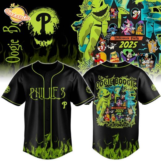Philadelphia Phillies x Oogie Boogie Bash 2025 Halloween Baseball Jersey Editions Limited