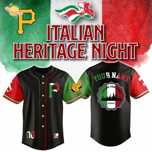 Pittsburgh Pirates x Italian-American Heritage Month Edition-3D Baseball Jersey