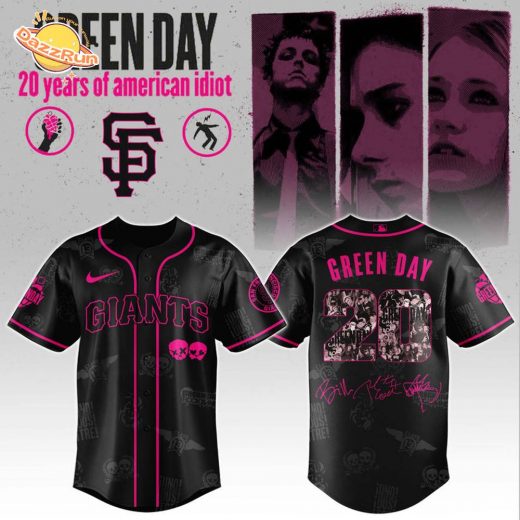 SF Giants x Green Day 20th Anniversary Jersey 2025 Editions Limited