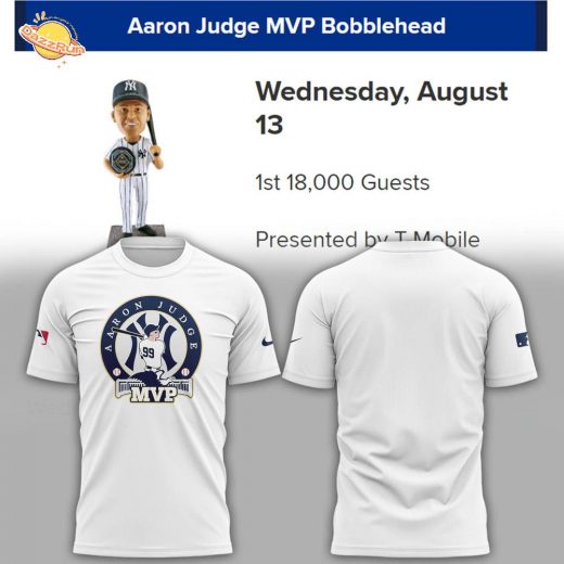 Special New AARON JUDGE MVP NEW YORK YANKEES T-Shirt