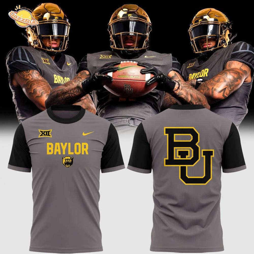 Special New Gold Chrome Baylor Uniform Tshirt Special New Gold Chrome Baylor Uniform Tshirt