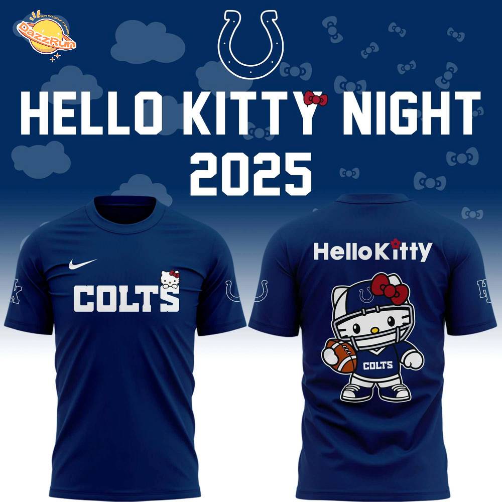 Special New Indianapolis Colts x Hello Kitty Tshirt Special New Indianapolis Colts x Hello Kitty Tshirt