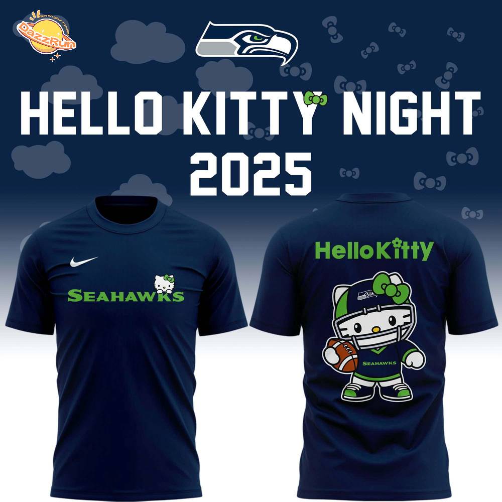 Special New Seahawks x Hello Kitty Tshirt 2025 Special New Seahawks x Hello Kitty Tshirt 2025