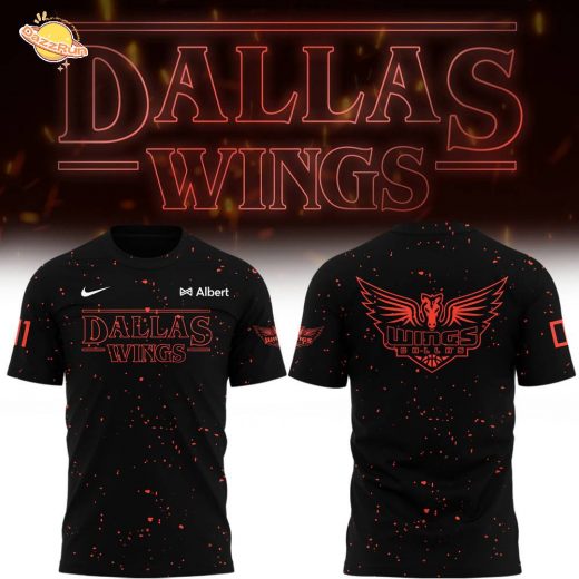 Special New Stranger Things Dallas Wing Logo T-Shirt