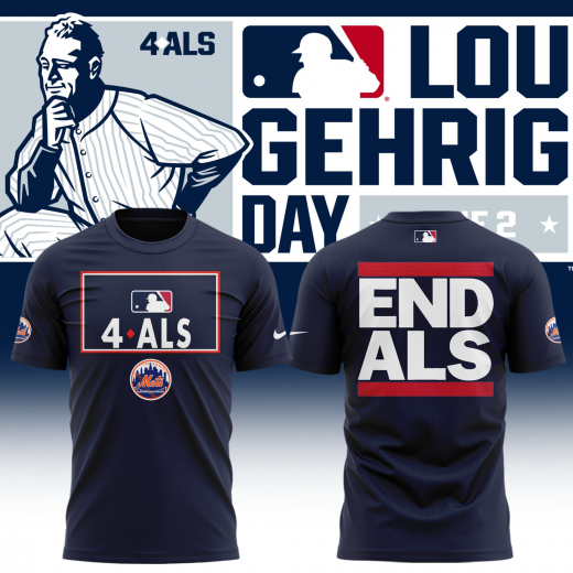 Exclusive Versio New York Mets Awareness to ALS Tshirt 2025