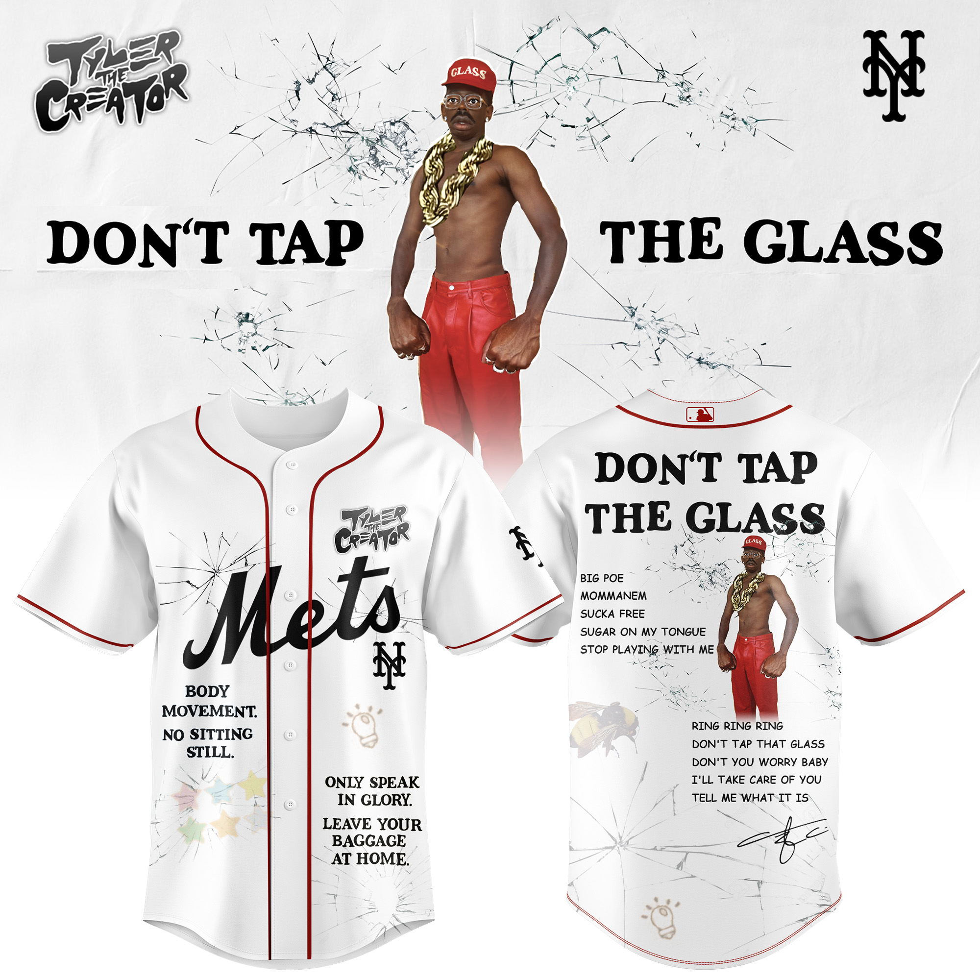 NY Mets x Tyler The Creator – Don’t Tap The Glass 2025 Limited Edition Jersey NY Mets x Tyler The Creator – Don’t Tap The Glass 2025 Limited Edition Jersey