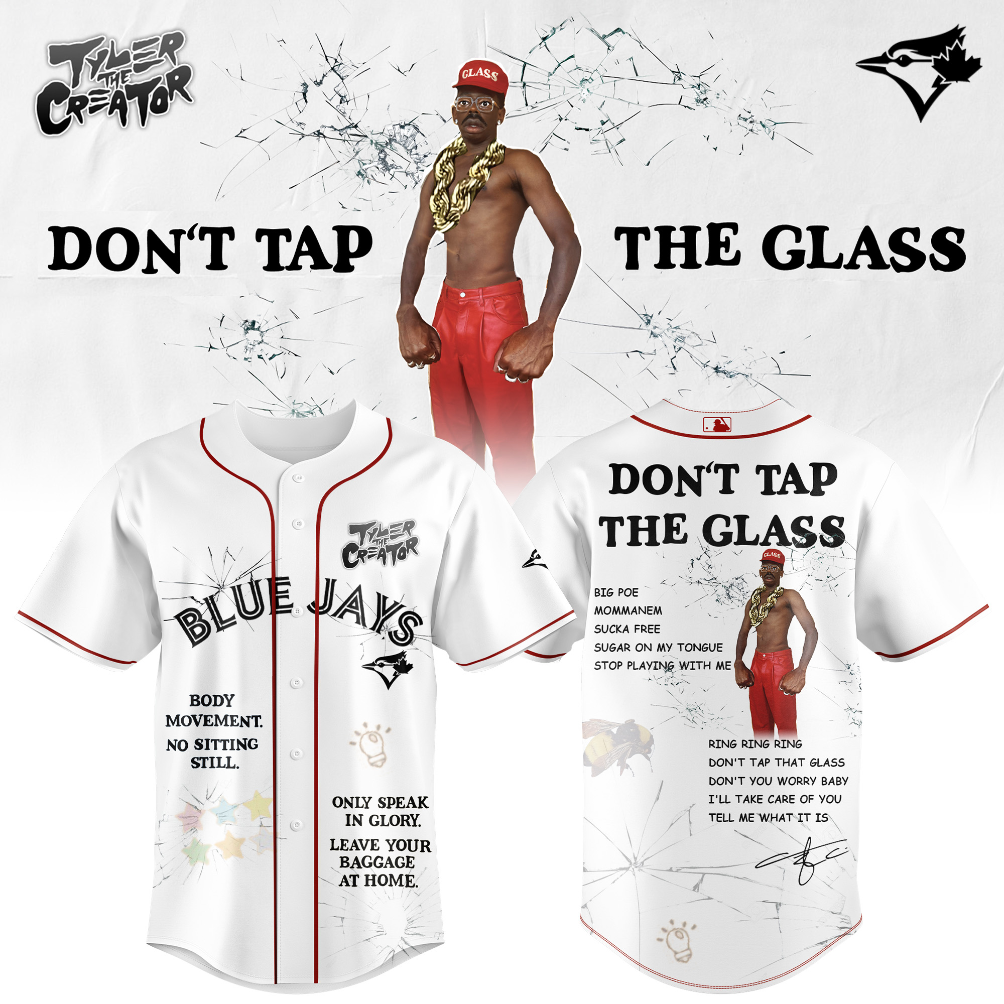 Blue Jays x Tyler The Creator – Don’t Tap The Glass 2025 Limited Edition Jersey Blue Jays x Tyler The Creator – Don’t Tap The Glass 2025 Limited Edition Jersey