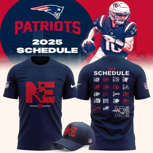 New England Patriots 2025 Schedule T-shirt