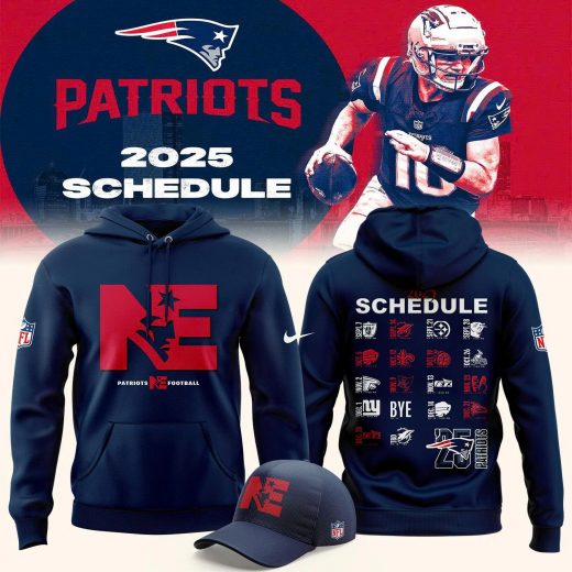 New England Patriots 2025 Schedule Hoodie