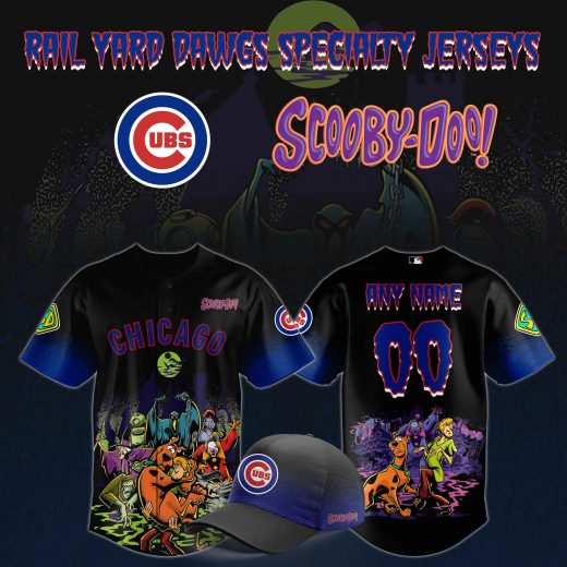 Chicago Cubs x ScooBy-Doo Night 2025 Black Jersey