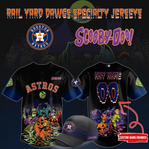 Houston Astros x ScooBy-Doo Night 2025 Black Jersey