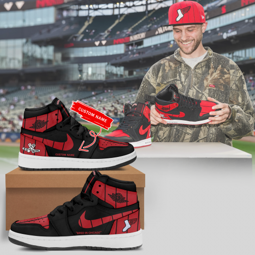 Limited Edition Chicago White Sox 2025 CusTom Name AJ1 Sneaker