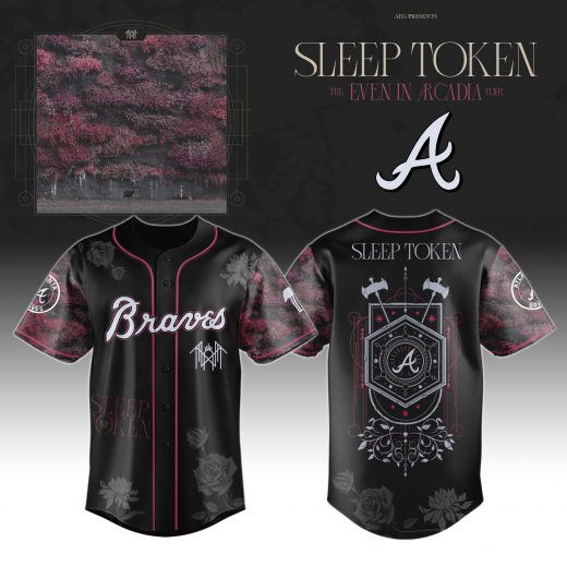 Atlanta Braves x Sleep Token ” Even in Arcadia Tour 2025 ” Jersey