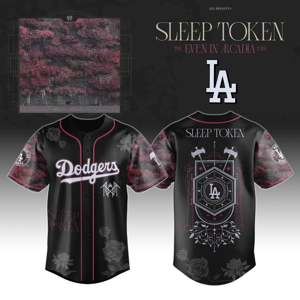 LA Dodgers x Sleep Token ” Even in Arcadia Tour 2025 ” Jersey