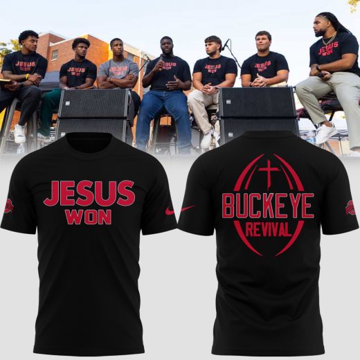 Special New Ohio State Football JESUS WON Tshirt 2025
