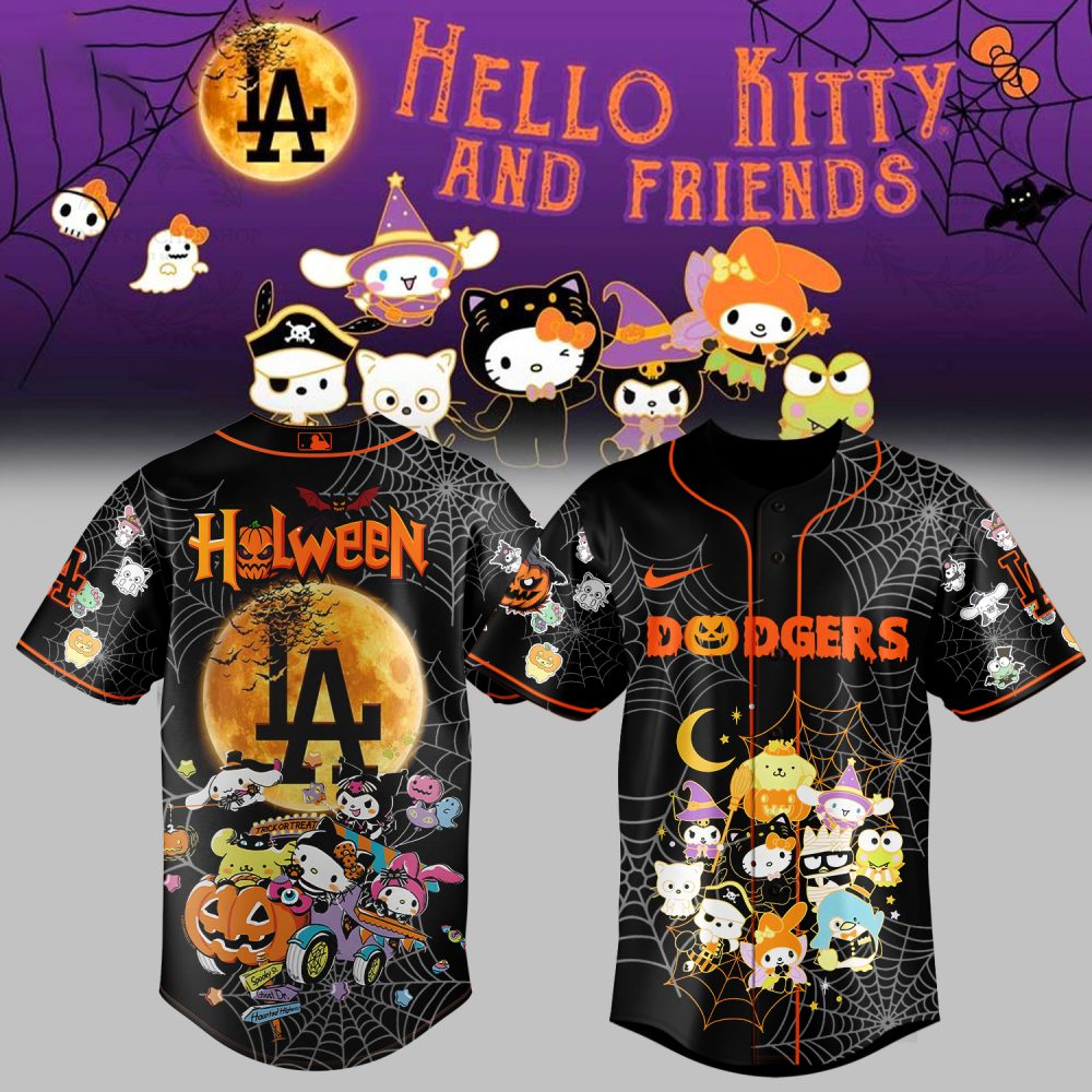 LA Dodgers _ Hello Kitty and Friend Halloween Jersey