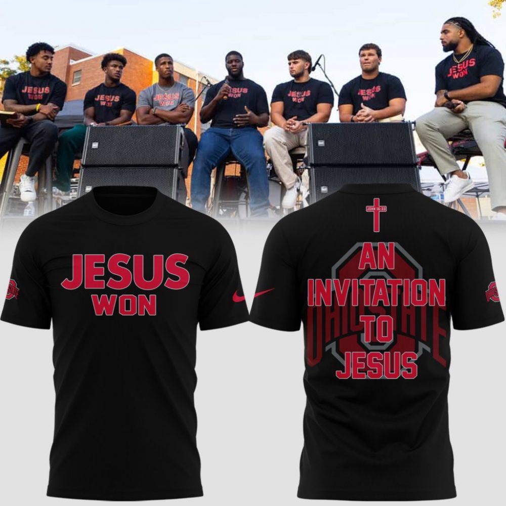 Special New Ohio State Football JESUS WON “An Invitation To Jesus” Tshirt 2025