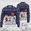 Snoopy And Woodstock Reindeer In Red Baron Gear Christmas Knitted Sweater