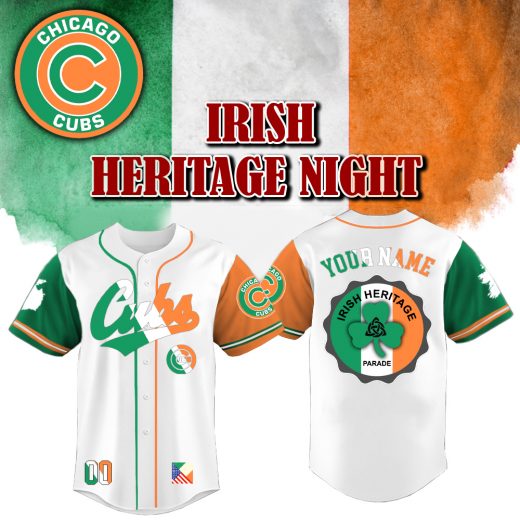 Chicago Cubs x Irish American Heritage Night 2025-3D Baseball Jersey