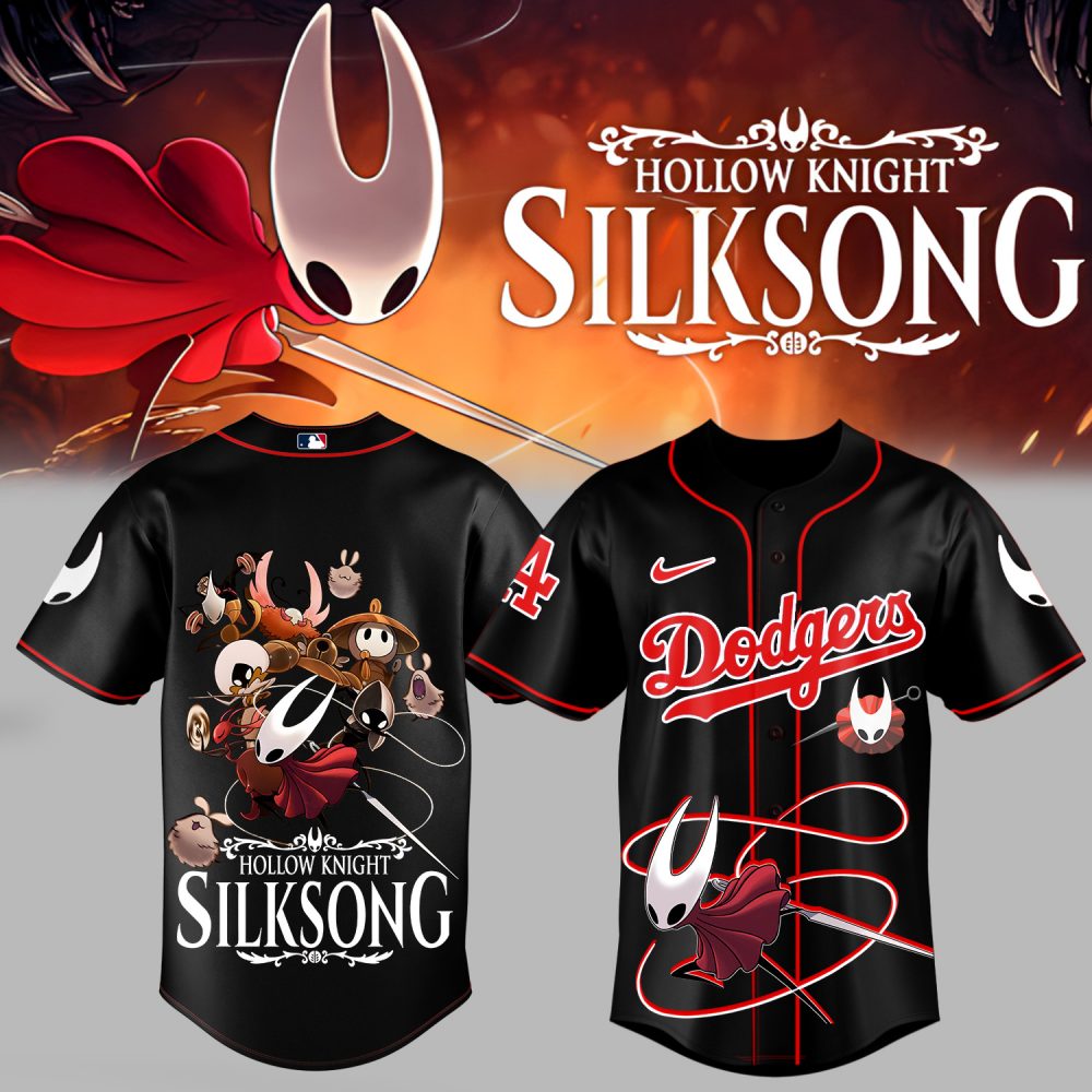 LA Dodgers _ Hollow Knight: Silksong Black Jersey
