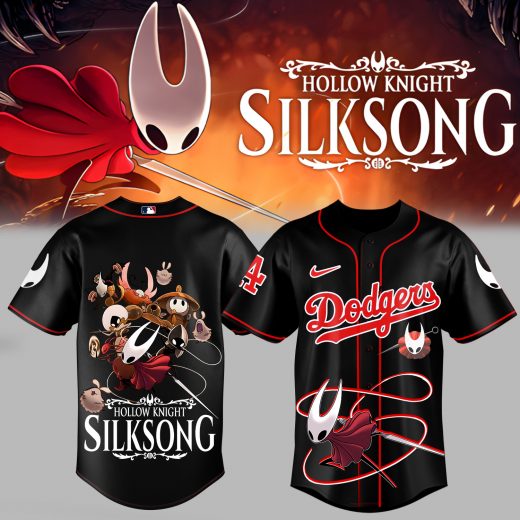 LA Dodgers _ Hollow Knight: Silksong Black Jersey