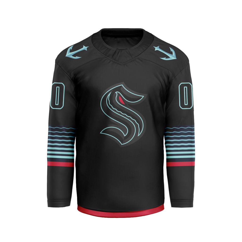 NHL Seattle Kraken Personalized Alternate Hockey Jersey NHL Seattle Kraken Personalized Alternate Hockey Jersey